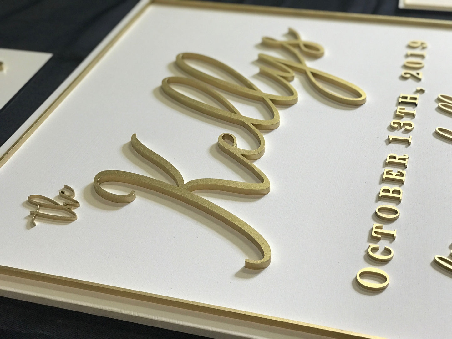 Wood Painted Backing - Wood Lettering