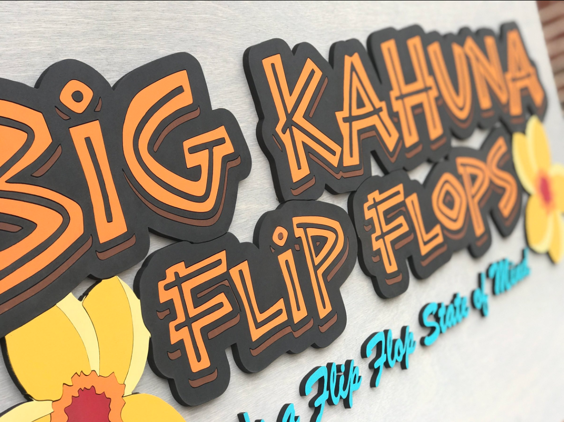 Wood Stained Backing - Wood Lettering
