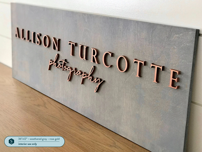 Custom 3D Laser Cut Business Logo Signs – Professional Storefront, Office, Restaurant & Cafe Signs | Wood or Acrylic | Indoor & Outdoor | Made in USA